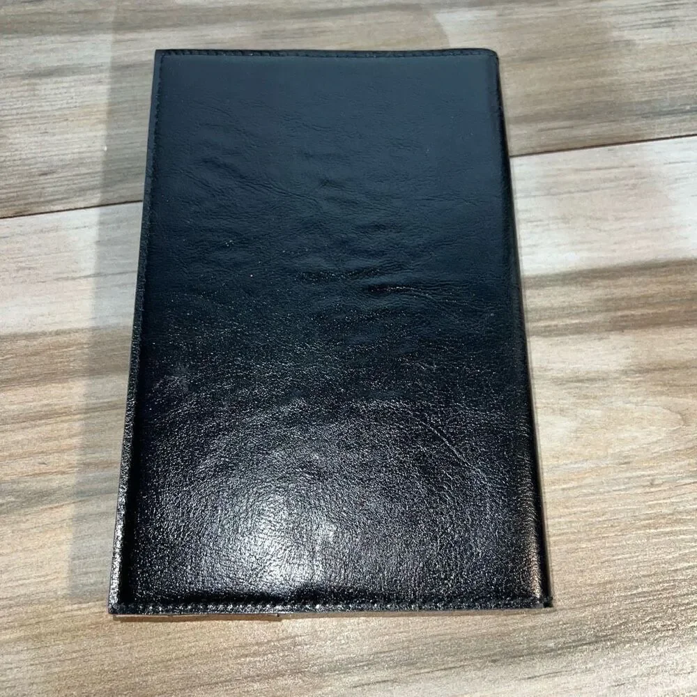 Amazing Grace Rustic Journal Silver DanglingCrosses Black Leather Cover 2005